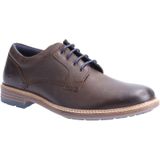 Hush Puppies - Julian - Leren Heren Veterschoenen - Bruin