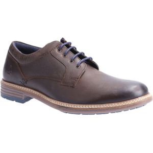 Hush Puppies - Julian - Leren Heren Veterschoenen - Bruin