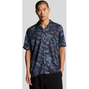 Lyle & Scott - Digitale Bloemenprint Resortshirt - Donkerblauw - Overhemd