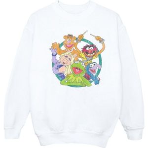 Li-cense - The Muppets Group Circle - Sweatshirt - Groen - 50% Katoen, 50% Polyester