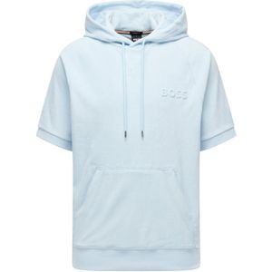 Boss - Sealy 09 - Sweatshirt - Lichtblauw - Korte Mouwen - Capuchon