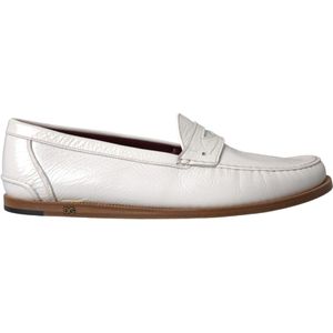 Dolce & Gabbana - Penny Loafers - Off White - Classic Design