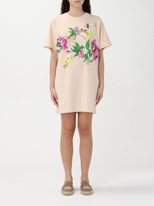 Bloemenprint T-shirtjurk
