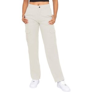 Enzo - Dames Cargo Jeans - Rechte Pijp - Normale Pasvorm