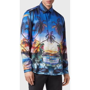 Philipp Plein - Dandy Shirt Hawaii - Veelkleurig - Overhemd - 100% Zijde