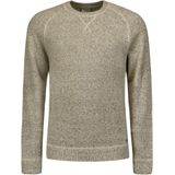 No Excess Pullover crewneck melange with wool cement