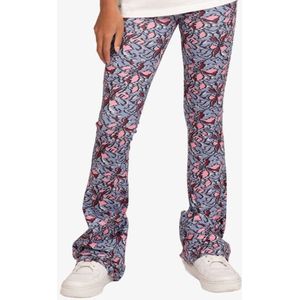 Nik & Nik Meisjes flared pants lavender blue soft pink