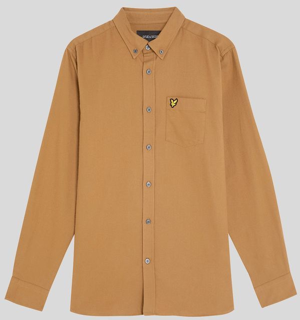 Lyle & Scott - Overhemd - Bruin - Flanel
