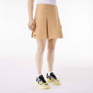 Lacoste - Korte Geplooide Rok - Beige - Katoen