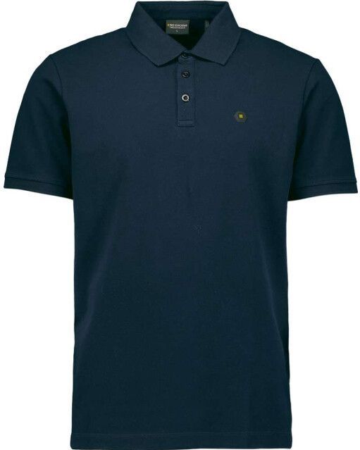 No Excess - Poloshirt - Nachtblauw - Katoen - Kwartmouw