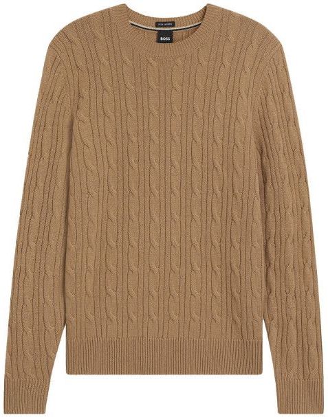 Boss - H-Hetico - Trui - Beige - Ronde Hals