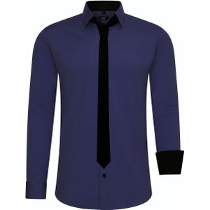 Set van 2 overhemden met stropdas