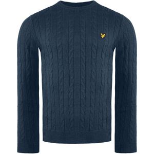 Lyle & Scott - Kabel Knit Jumper - Heren Trui - Navy