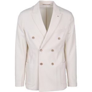 Dubbelzijdige Blazer met Textuurstof