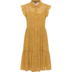 Dreimaster - Blouse Jurk - Donkergeel - Veelkleurig