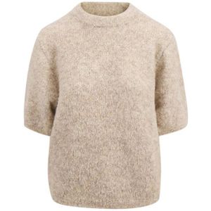 Zusss - Boucle Trui - Beige - Ronde Hals