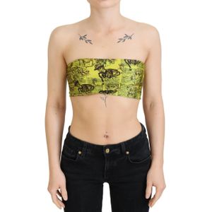 Buis Top Grafische Print Zonder Schouderbanden