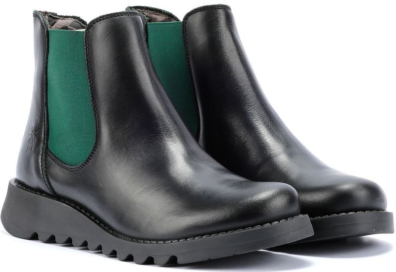 Fly London - Salv Leather - Chelsea Laarzen - Zwart