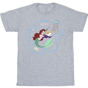Li-cense Disney heren de kleine zeemeermin leest boek t-shirt