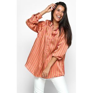 Caroline Tensen - California Print Blouse - Roze / Oranje