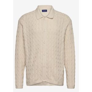 Jack & Jones Jorwinter knit cable polo styd aw24