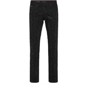 Philipp Plein - Super Straight Jeans - Zwart - Denim