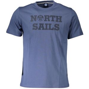 North Sails - Heren T-shirt - Blauw - Katoen