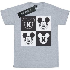 Li-cense Disney dames mickey mouse smiling squares katoenen vriendje t-shirt