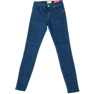 Lange denim broek met skinny afgeknipte zomen 10DB50154 vrouw