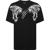 Plein Sport - T-Shirt Ronde Hals Tiger - Wit - Katoen