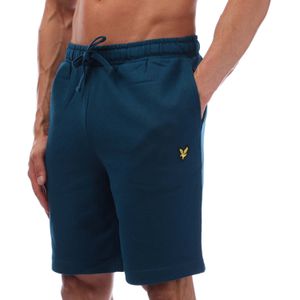 Heren Lyle And Scott Sweatshorts in Marineblauw