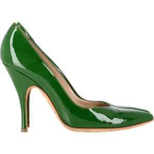 Dolce & Gabbana Spitse Pumps in Groene Patelleer