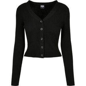 Urban Classics Dames kort gebreid geribd vest