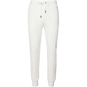Criminal Damage - Kabelgebreide - Heren Joggingbroek - Off White