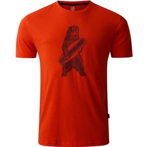 Dare2b - Grafische Print T-shirt - Katoen - Beer - Korte Mouwen - Duurzaam