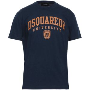 Dsquared2 - Klassiek T-Shirt - Blauw - Heren