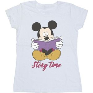 Li-cense Disney dames mickey mouse story time katoenen t-shirt