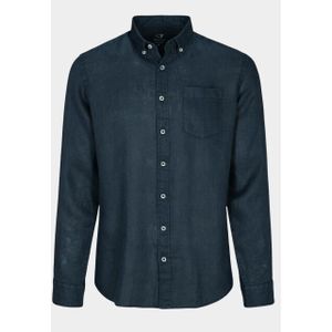 Commander - Casual Overhemd - Blauw - Lange Mouw