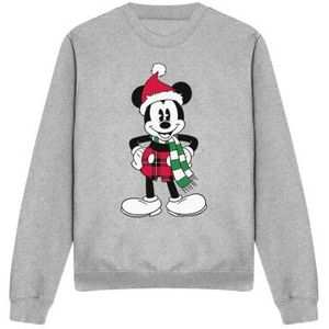 Disney Unisex mickey mouse tartan kerstmis sweatshirt voor volwassenen