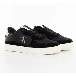 Calvin Klein - Zwarte Heren Sneaker - Leer - Dynamische Aantrekkingskracht