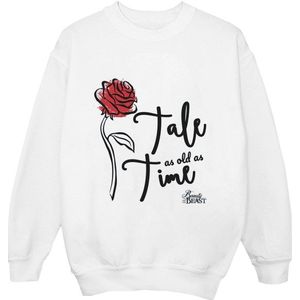 Li-cense Disney heren tale as old as time rose sweatshirt