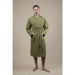 Cozylion - Heren Badjas - Roze - Badstof - 100% Katoen - Sauna & Wellness