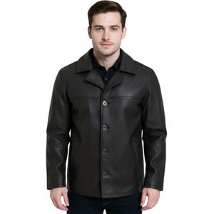 Gladstone - Leren Blazer - Zwart - Heren - 4 Knopen