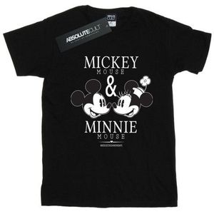 Li-cense - Mickey En Minnie Mouse - T-shirt - Zwart - 100% Katoen