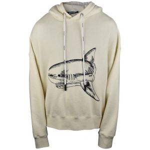 Palm Angels - Sweatshirt - Wit - Met Capuchon