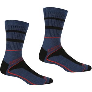 Regatta - Sportsokken - Streepjesdetail - Acryl/Polyester/Wol/Polyamide/Elastaan