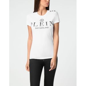 Philipp Plein - T-Shirt Pure Round Neck SS Iconic - Wit - Dames - Katoen