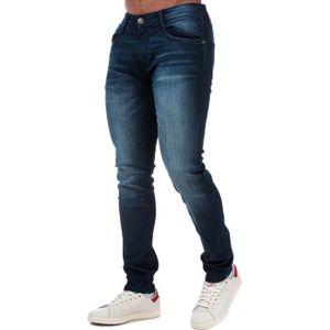 Men's Duck and Cover Maylead Dark Wash Slim Fit Jeans in Dark Blue