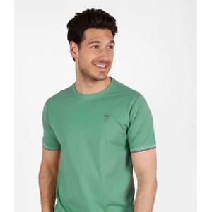 Q1905 - T-shirt - Bladgroen - Korte Mouwen - Ronde Hals
