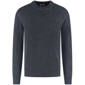 Dstrezzed - Pullover - Donker Blauw - Crew Ribknit